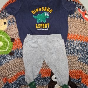 Cute Dinosaur outfit baby size 6 months
